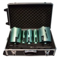 Saxon 11 Piece Trade Diamond Core Bit Set SDS & Hex Shank With Aly Case £99.95